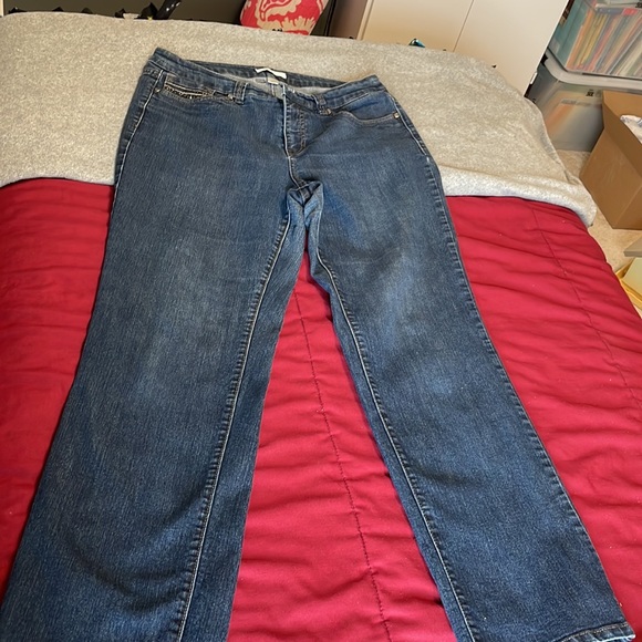 Women’s Christopher & Banks Bedazzled Jeans, Size 10 Average - Picture 4 of 6